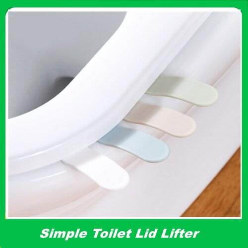Home Simple Plain Toilet Coverer Creative Toilet Handle Non-dirty hand uncover toilet seat
