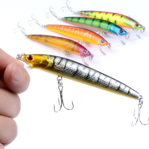 1PC Minnow Fishing Lure 9.5cm8g Popper Bait Hard Artificial Bait Topwater Jigbait Wobblers pike pesca Fishing Tackle