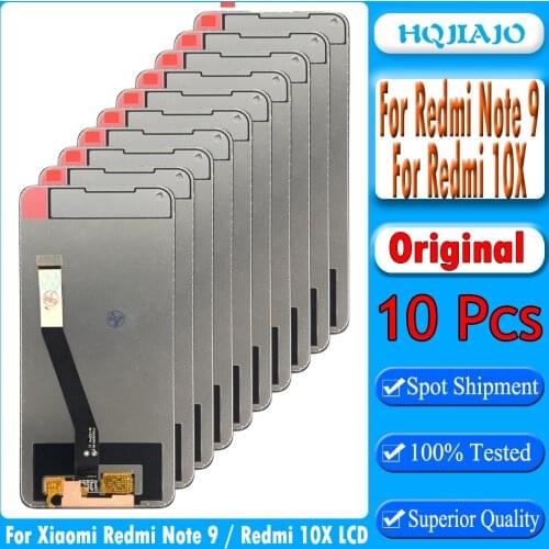 10pcs Original LCD For Xiaomi Redmi Note 9 LCD Display Touch Screen Digitizer For Redmi 10X 4G LCD Screen Touch Parts