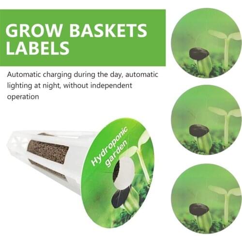 2 Boxes 50 Stickers / Box Practical Pod Labels Grow Baskets Labels Hydroponic Garden Accessories Growth Basket Anti Moss Sticker