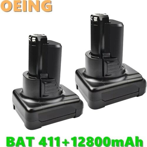 2021 12.8Ah per batteria Bosch 10.8V/12V BAT411 BAT411A BAT412 BAT412A BAT413 BAT413A BAT414 D-70745 2607336013 26073360