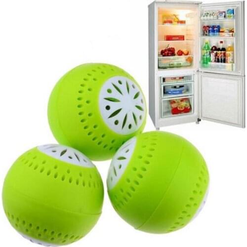 3 Pcs/set Refrigerator Deodorant Ball Deodorant Odor Ball Activated Carbon Ice Hockey Household Cleaning Products Dryer Balls