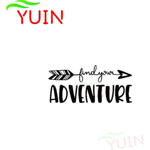 Find Your Adventure Car Sticker Creative PVC Body Decoration Cars Accessories Fashion Style Waterproof Sunscreen Decal