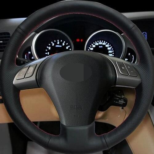 Car Products DIY Black Faux Leather Car Accessories Steering Wheel Covers For Subaru Tribeca 2007-2014 B9 Tribeca 2006-2007