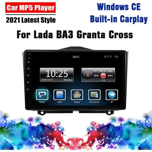 2 Din Car Multimedia Player 9" For LADA Granta Cross 2018 2019 2.5D Car Stereo FM Bluetooth Radio Support Carplay Touch Screen