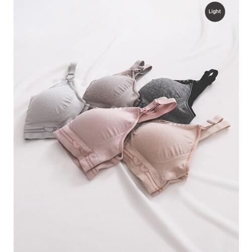 Nursing bra seamless pregnant women breast-feeding underwear large size maternity bra