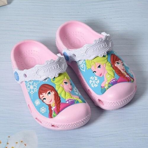 Disney Hot Sale Children Garden Shoes Boys and Girls Princess Cartoon Sandal Summer Slippers High Quality Kids Baby Sandal