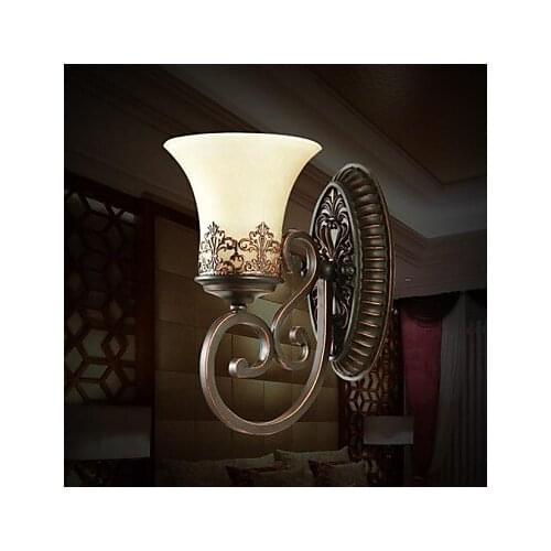 European Artistic Vintage LED Wall Lamp Lights With 1 Light For Living Room Home Lighting Wall Sconce Free Shipping