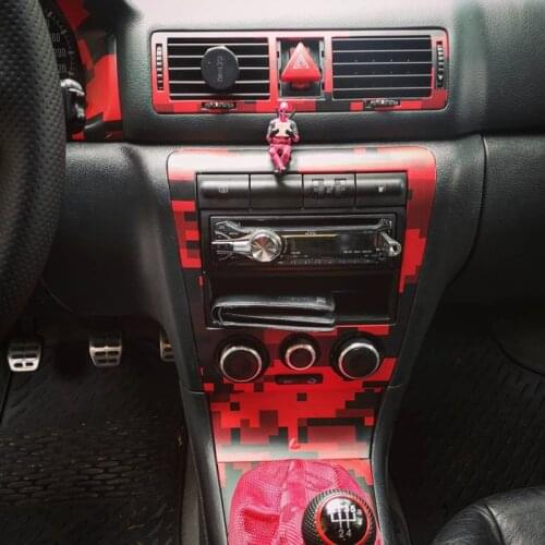 10/20/30/40/50X152CM Red Digital Camouflage Vinyl Film with Air Bubble Free Adhesive Motorcycle Car Wrap Foil Sticker