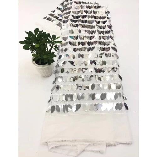 Sequined French Tulle Lace Fabric 2021 High Quality African Lace Fabric Latest Evening Lace Fabric D41761