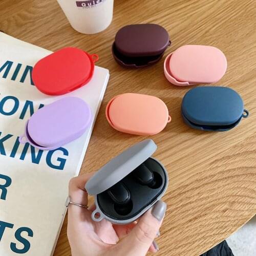For Xiaomi MI Redmi AirDots Matte Hard PC Earphone Case For Redmi Airdots Solid S Color Cover Bluetooth Wireless Headphone Cases