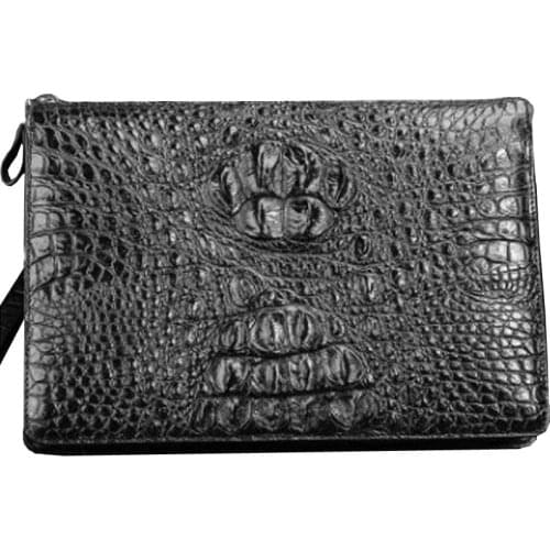 Ourui new selling crocodile male Hand bag black Me clutch bag men bag crocodile leather bag