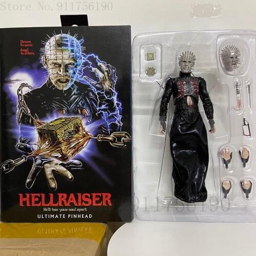 NECA Hellraiser Pinhead Ultimate Action Figure He'll Tear Your Soul Apart Collectible Model Toy 18CM