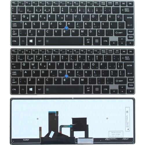 New French/Turkey Backlit Keyboard for TOSHIBA Z30-A Z30-C Z30T-B Z30-B1320 R30-B