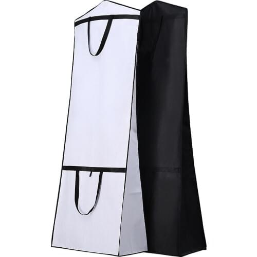 New! Dual-Use Foldable Thicken Wedding Dress Dust Cover Women Gown Robe Storage Bags for Home Long Section Clothes Protector