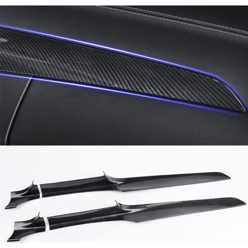 Car Center Console Dashboard Trim Strips For Mercedes Benz C Class W205 180 200 GLC X253 260 2015-18 LHD Carbon Fiber Color