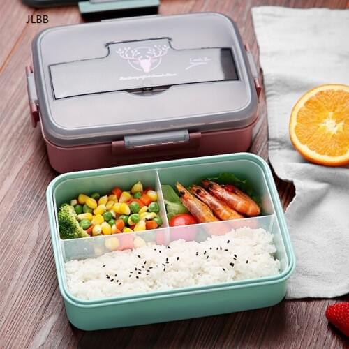 Portable lunch box for kids japanese snack box meal prep food container storage Breakfast bread Boxes bento box japanese style