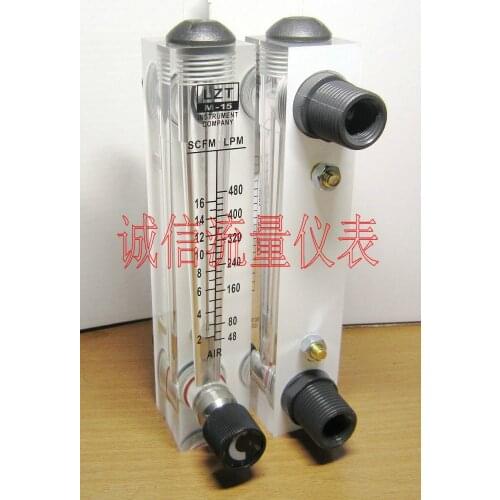 Air Flow Meter LZT-15T Gas Flow Meter with Regulating Panel 48-480LPM 2-16SCFM