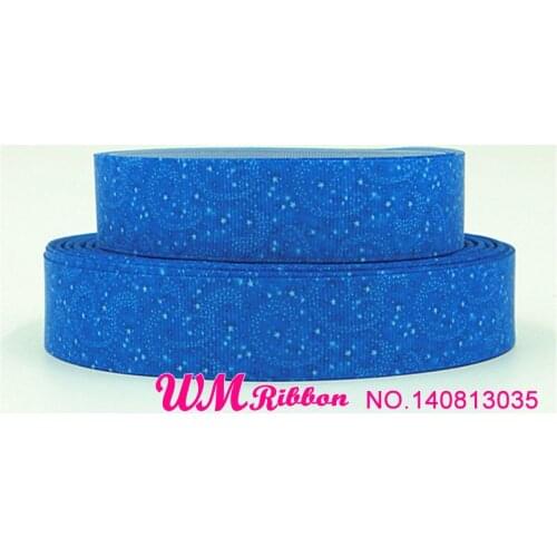 Q&N ribbon 1inch 25mm Little Stars starry sky Printed grosgrain ribbon 50yds/roll free shipping for hair bow hair tie headband