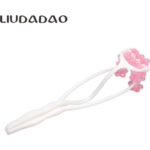 LIUDADAO Newest Pink White Design Anti Wrinkle Face Up Roller Massage Cheap Resin Rollers Facial Slim Up Beauty Care Tools