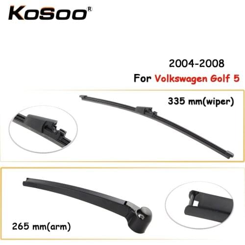 KOSOO Auto Rear Car Wiper Blade for Volkswagen Golf 5,335mm 2004-2008 Rear Window Windshield Wiper Blades Arm,Car Accessories