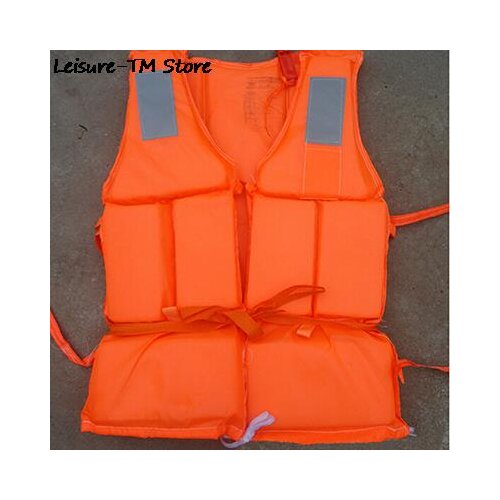 New Sale Practical Prevention Flood Fishing Rafting Drift Adult Foam Life Jacket Vest Flotation Device + Survival Whistle
