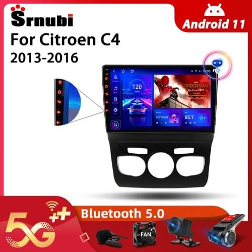 Android 10.0 2 Din Car Stereo Audio Radio for Citroen C4 2013- 2016 Multimedia Video Touch Screen Player 4G Wifi Speaker MP5 DVD
