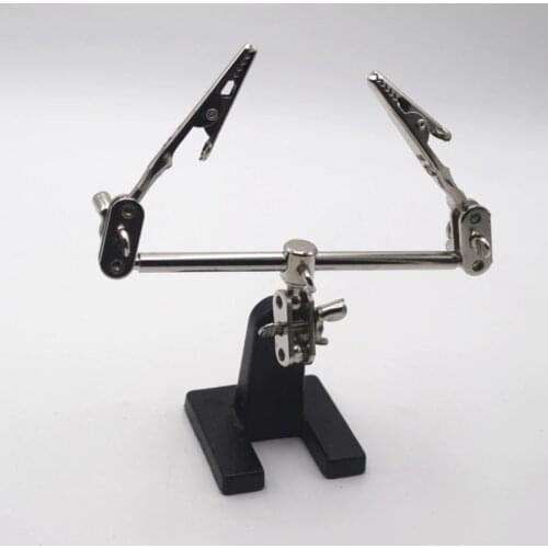 Welding Magnifying Tool Desktop Magnifier Soldering Iron Stand Clamp Clip Third Hand Soldering Repair Tool 360 Degree Rotating