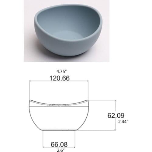 W3JF Baby Feeding Bowl Food Grade Silicone Bowl Baby Plate Kids Tableware Waterproof BPA Free