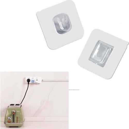 1/5/10 Pairs Double Sided Adhesive Wall Hooks Hanger Transparent Suction Cup Sucker Hooks for Kitchen Bathroom accessories