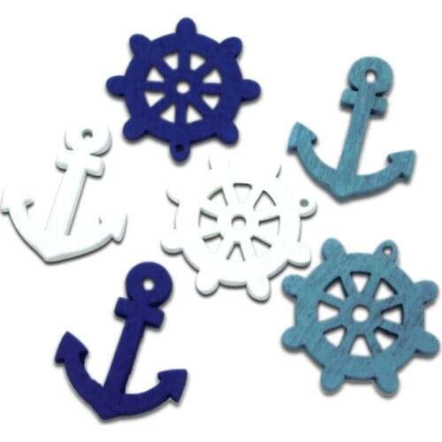 50pcs Mixed Color Wooden Sewing Buttons For Clothing Needlework Scrapbooking Wood Botones Decorative Crafts Diy Accessories