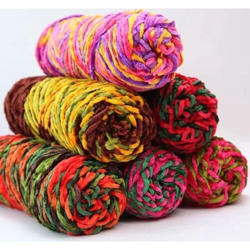 500g/5pcs Chunky Cotton Yarn Crochet Yarn For Knitting Wool Yarn For Children Hand Knitted Blanket Sweater Hat