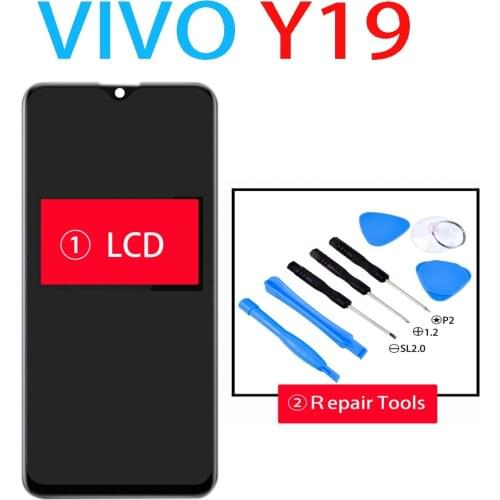 6.53" Full Lcd For vivo y19 LCD Display Touch Screen Digitizer Assembly For vivo y19