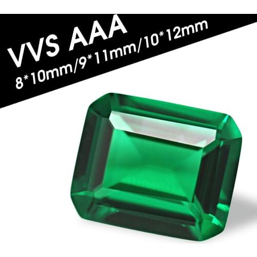 8x10x4.72/ 9x11x5.69/10x12x6.0 VVS Clarity AAA Synthetic Green Emerald Diamond Decoration Crafts Stones