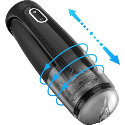 Automatic Telescopic Rotation Male Masturbator 10 Adjustable Modes Pussy Adult Masturbator Cup Electric Climax Sex Toy For Men