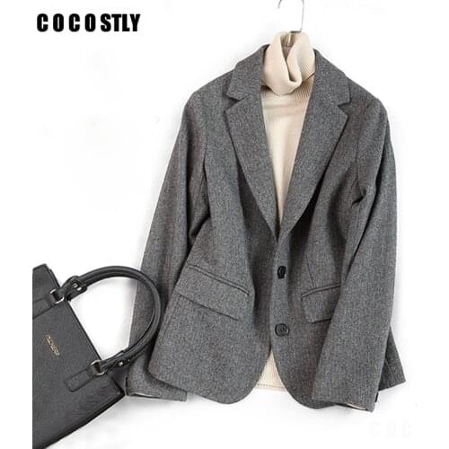 Женские шерстяные пиджаки COCOSTLY China At AliExpress