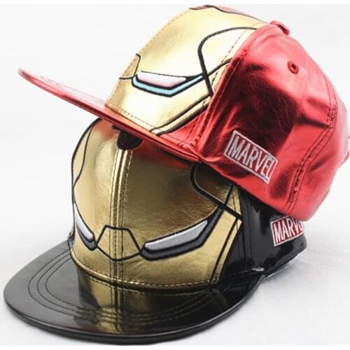 Disney Marvel Ironman Spiderman Kids Hat Boy Girl Hip Hop Caps Marvel Ironman Super Heros Baby Caps Anime Figure Gift Toys 2-8Y