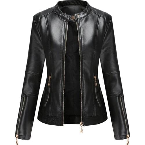 Doker Womens Winter Leather Jackets