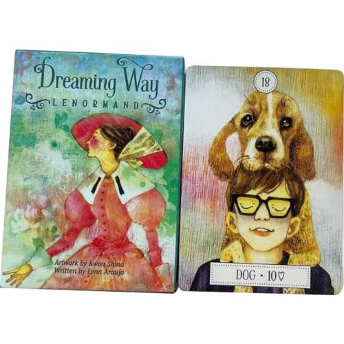 2021 new Tarot Dreaming Way Lenormand Oracle Deck Guidebook Card Table Game Tarot Cards PDF Guidance