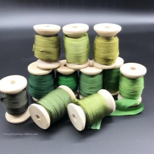 10yards/roll, 13mm,100% real pure silk woven double face taffeta silk ribbons for embroidery,handcraft project,gift packing