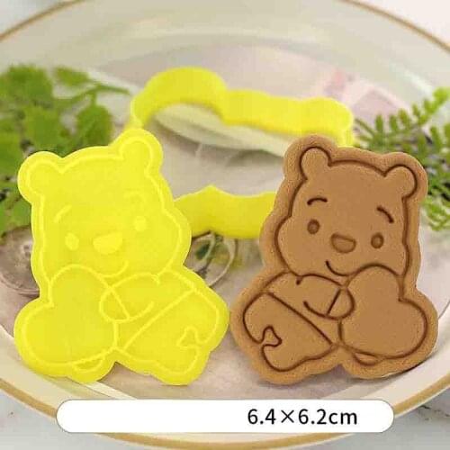 Disney Winnie The Pooh Cookie Mold Burthday Party Decoration Supplies Diy Baking Fondant 3d Press Mold Parent-child Toys Gift