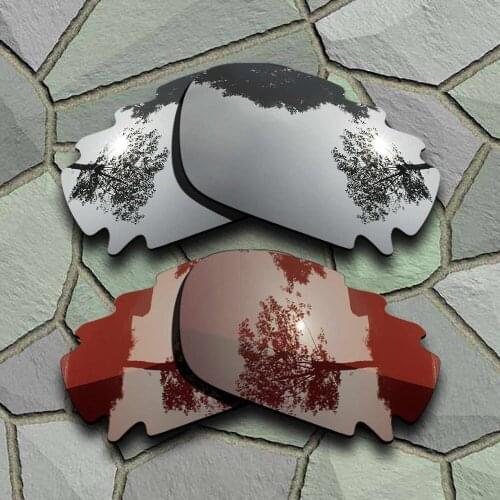Chrome&Bronze Brown Sunglasses Polarized Replacement Lenses for Oakley Jawbone Vented
