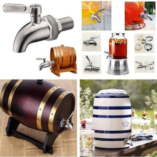 304 Stainless Steel Faucet Wine Barrel Faucet For Beer Beer Oak Barrel Beverage Dispenser Bar Supplies