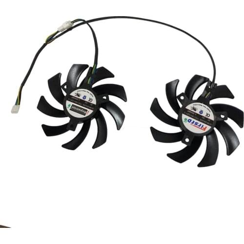 2Pcs/Set FDC10H12S9-C GPU VGA Card Cooler Fan For Powercolor AXRX 6700XT 12GBD6-3DH RX5600 XT 6GBD6-3DH Card As Replacement