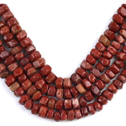 Irregular Red Natural Stone Beads Special Cut Genuine Loose Spacer Beads For DIY Jewelry Making Bracelet Charms Accessories