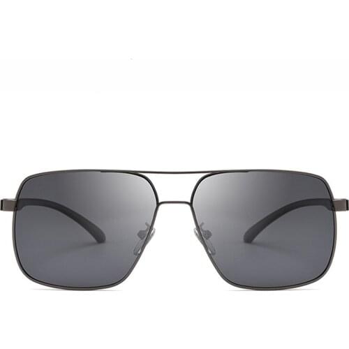 New Fashion Riding Sunglasses Mens Square Driving Block Glare Goggles Womens Trend Retro Double Polarized Eyeglasses 9122