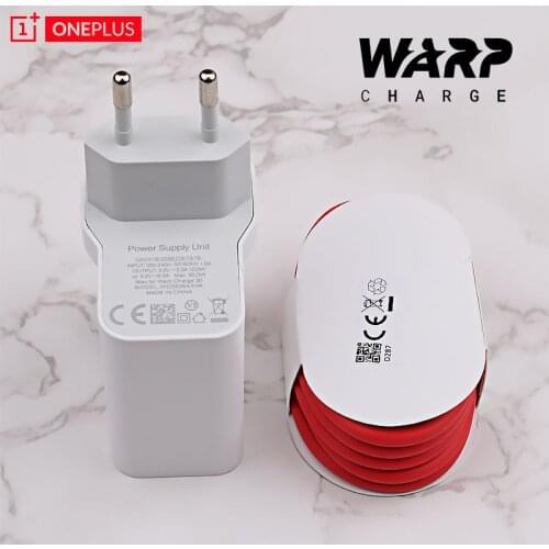 Original for OnePlus 7T Pro 30W Warp Charger 6A Type-C Cable Dash Charge Fast Charging Adapter For One Plus 8 7 6T 1+6 3T 1+5T