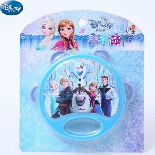 Original Disney Mickey Princess Frozen Childrens Baby Hand Drum Musical Instruments Childrens Music Kids Toys for Children