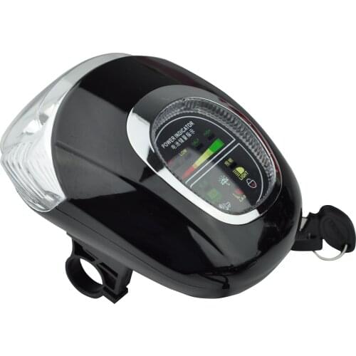 FRONTLIGHT+BATTERY LEVEL INDICATOR+LOCK/KEY+HORN FOR ELECTRIC SCOOTER MOTORBIKE TRICYCLE SKATEBOARD E-VEHICLE DIY PARTS