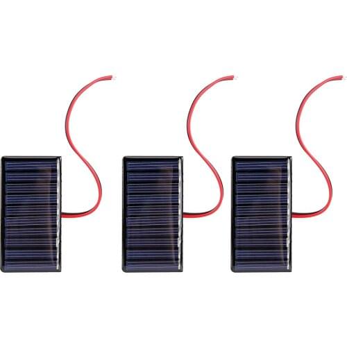 0.3W 5V Solar Epoxy Panel Polysilicon Board with Wire Mini Solar System DIY Module for Battery Power Charger Solar Toys